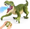 Ferngesteuerter Dino Geschenk für Kinder, RC T-rex Dinosaurier Spielzeug Elektrischer Prähistorische Kreaturen, Weihnachts- und Geburtstagsgeschenke für Jungen im Alter von 3-15 Jahren (Grün)