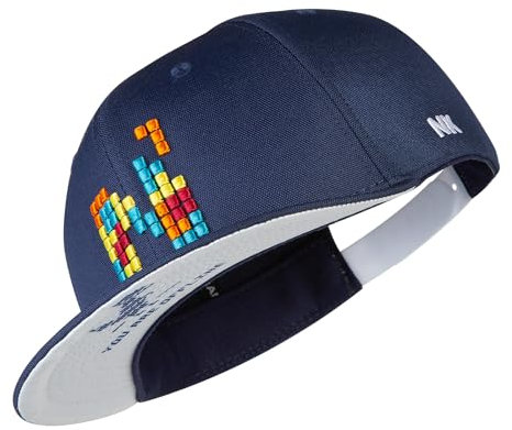 Nebelkind Snapback-Cap-Kinder Pixel 2, Einheitsgröße OneSize, Größenverstellbar, Unisex, hochwertige Basecap trendig, Streetwear Style, Baseball-Kappe mit geradem Schirm