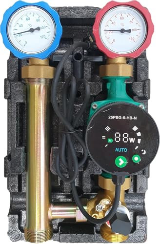 Pumpengruppe mit Mischer und Hocheffizienzpumpe 25/6 ohne Mischermotor