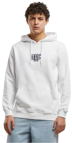 Mister Tee NYC Old English Wording Patch Hoody White, M