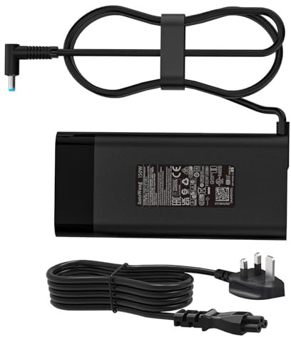 NEW 150W PC Power Supply cord for HP ZBook 15 G3 G4 G5 G6, Studio G3 G4 G5 G6 G7 G8, x360 G5,OMEN Pavilion 15 17, EliteBook 1050 G1 19.5V 7.7A AC Adapter ADP-150XB B 740243-001 laptop Charger