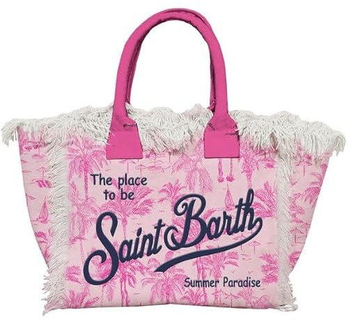 Mc2 Saint Barth Donna Borsa A Mano VANI001 Cotone Rosa Taglia Unica
