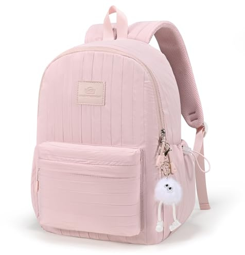 BAGZY Zaino da Donna Bagaglio a Mano 40x30x15 per British Airways 20L Piccolo Zaino da Viaggio Impermeabile 15.6 Pollici PC Portatile Zaini Casual Daypack Leggero Borsa da Cabina per Lavoro Rosa