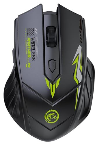 INDOTEAM Slim LED Light-Up Wireless Mouse with Bluetooth & USB Rechargeable | Bluetooth 5.2 + 2.4Ghz USB Rechargeable Wireless Mouse for PC, Laptop, Mac, Computers, Slim Profile Design, LED Light-Up