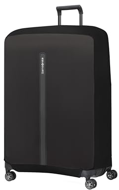 Samsonite TA Revolution - Faltbare Schutzhülle für Koffer Größe XL, Kofferhülle passend für 81–86 cm, Reisekoffer Schutz, mit reflektierendem Detail, Schwarz