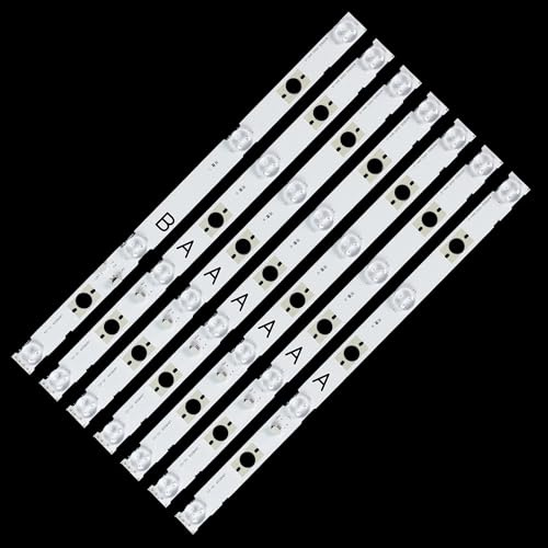 HCGX 7-Piece LED Backlight Strips for 48-inch TV, Replacement for 48W650D 48W655D, A/B Type, Part #LB48009 V0_03 NS6S480DND02(For 5 TV)