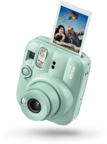 instax mini 13 instant camera with self timer, Lagoon Green