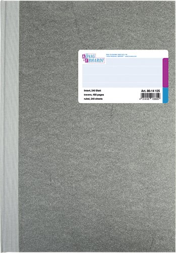König & Ebhardt König und Ebhardt König & Ebhardt 8614125 Geschäftsbuch (A4 liniert 80g/m², 240 Blatt Fadenheftung)