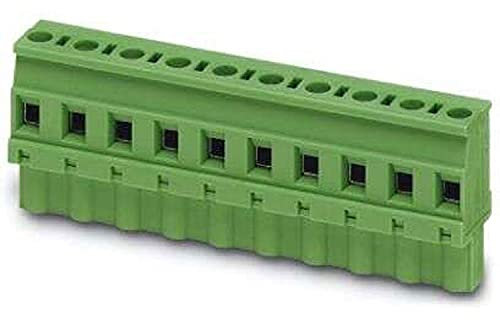 PHOENIX CONTACT GMVSTBW 2.55-ST-7.62 printed circuit board connector, 2.5mm² nominal cross-section, 5 connections, GMVSTBW 2.5..-ST article family, 7.62mm pitch, green, 50 pieces