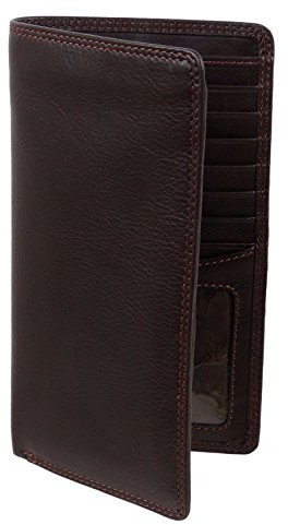 Visconti Mens Quality Slim Leather Suit Wallet Gift Boxed Jacket