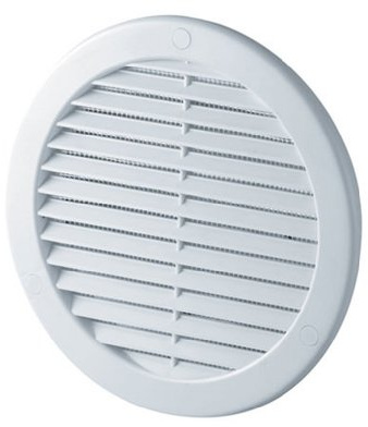 Awenta Abzugsabdeckung, 150 mm, ABS-Kunststoff, Weiß, 1 Stück