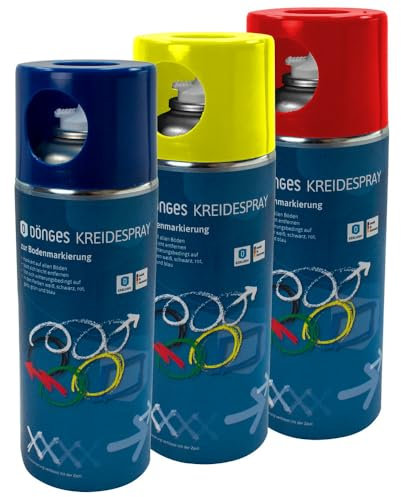 Dönges Craie en spray Spray dans Tête sur, 6 boîtes de conservation à 400 ml, bleu, JD400BL-6