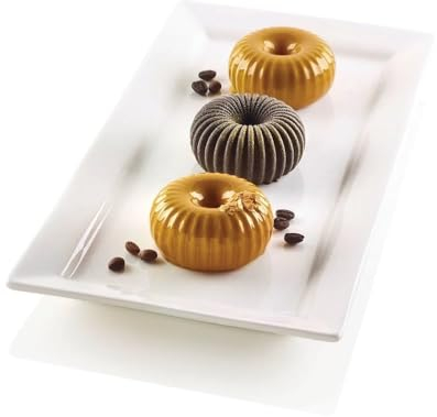 Silikomart | Silikonform für Monoportionen MINI RAGGIO, Antihaft, Packung mit 10 Kuchenformen, Ø 67 h 33 mm Volumen: 6 x 85 ml Tot. 510 ml