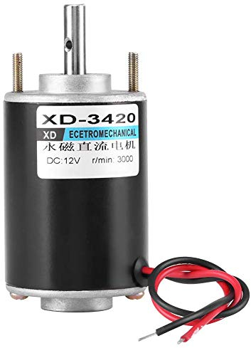 12 / 24V XD-3420 30W Permanentmagnet DC-Motor Hochgeschwindigkeits-CW/CCW-Permanentmagnetmotoren DIY-Generator Hohe Geschwindigkeit MEHRWEG VERPACKUNG socialme-eu(3000RPM(12V))