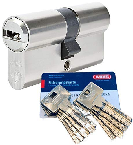 ABUS Bravus.2000 Sicherheits - Doppelzylinder mit 8 Schlüssel, Länge (a/b) 35/40mm (c= 75mm) mit Sicherungskarte, Angriffswiderstandsklasse B, Zusatzausstattung: Not- u. Gefahrenfunktion