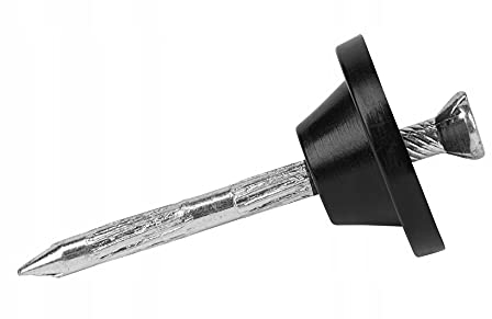 BMD Dichtnägel für Noppenbahn |3,5mm x 45mm | 100 Stück | inkl. Dichtscheiben | Befestigung von Noppenfolien | Baudrainage | Hochbeete