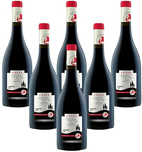 Orcia SanGiovese DOC senza solfiti Trequanda Rossi Vino Rosso italiano (6 bottiglie 75 cl.)