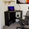 Vida Designs Hetton Corner Computer Desk with Shelves, Home Office PC/Laptop Table, Gaming Study Workstation, Furniture, Black
