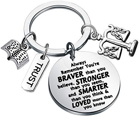 FUSTMW Porte-clés pour avocat, avocat d'échelle, cadeau pour nouvel avocat, Argenté, Large