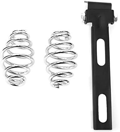 Sella Bobber Hlyjoon Universale per Motocicletta, Kit Fissaggio + Molle in Acciaio Inossidabile, Adatto per Sedile Bobine Solista