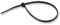 Pro Power 350X4.8 mmBLK Cable Ties, Black, 350 mm x 4.8 mm, Pack of 100