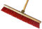 Balai d'atelier Type cantonnier manché | Lot de 3 | Piste Extérieur | Longueur 60 cm | Garnissage Brosse PVC | Semelle Bois | Douille métal boulonnée Ø 28 mm | Manche Bois 1,40 m | Kibros 2360BMx3