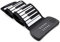 Roll Up Piano Portable Electronic Music Instrument Hand Roll Piano Environmental Silicone Keyboard Horn Kid Adult Toy (61 keys, Black)
