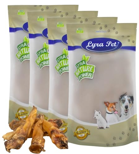 Lyra Pet® 200 STK. Rinderohren ca. 10 kg | Naturbelassener Kausnack | Ideal für die Zahnpflege | Leckerli für Hunde | Gut verdaulicher Kauartikel | Proteinhaltiges fettarmes Hundefutter
