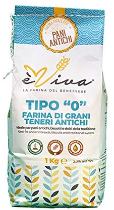 Agricola Piano - Antica 2.000 | Mehl aus alten Weichweizensorten Typ 550 kg 1 - Italienisches Mehl Typ 0 - natürliches Mehl ohne Zusatzstoffe, Mit Weizenkeimen, für traditionelle Brote