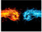 wandmotiv24 Leinwandbild Sport, Querformat, Kampf der Elemente M0219
