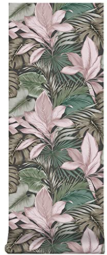 Superfresco Easy - Vliestapete - Indra Grun/Rosa - 10m x 52cm