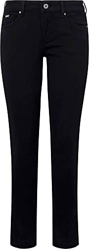 Pepe Jeans Damen Jeans Soho, Schwarz (Black), 26W / 32L