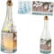 alles-meine.de GmbH 3 Stück Glas - Lichterflaschen Motiv frei wählbar 6 Stück LED Tannenbäume & Schnee - Winter Timer Funkiton - LICHT Dekoflaschen/Flaschen - 28 cm -..