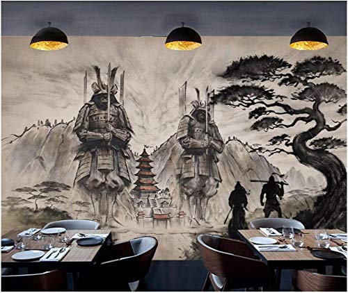 Benutzerdefinierte Foto 3D Tapete im japanischen Stil Ukiyo-E Samurai Tempel Wohnzimmer Wohnkultur 3D Wandbilder Tapete für Wände 3D 430 cm (L) × 300 cm (H)