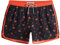 MaaMgic Costume da Bagno Corti Uomo Stile Retro Vintage con Fodera in Mesh Transpirante e Asciugatura Rapida per Vacanze al Mare, Palme Arancioni, M