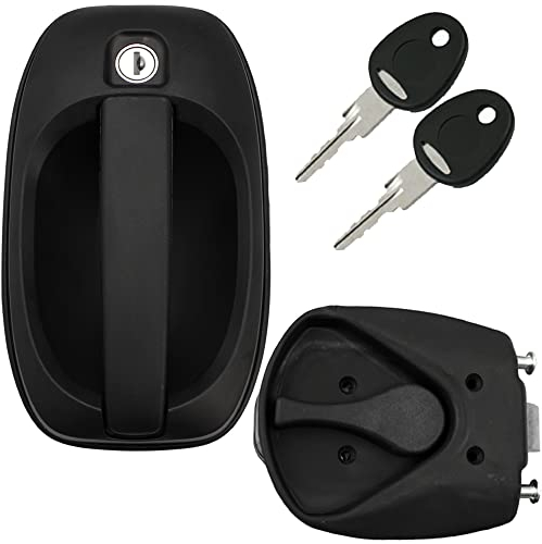 FAP M1 - Serratura per porta di roulotte, camper, caravan, sistema FF, colore: Nero