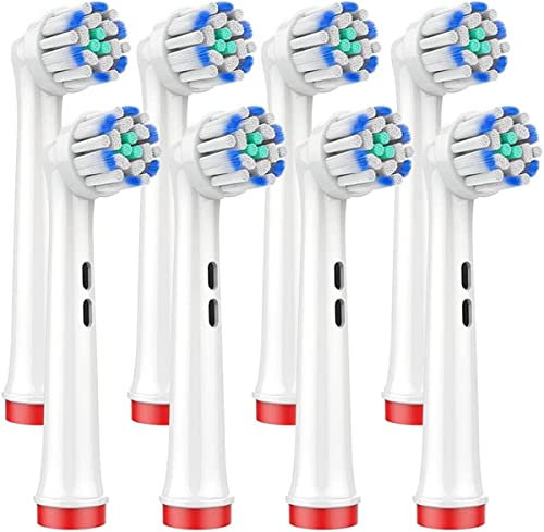 YanBan Ersatz-Zahnbürstenkopf kompatibel mit Oral B elektrischer Zahnbürste, ultraweiche Borsten für empfindliche Zahnfleischpflege, 8er-Pack
