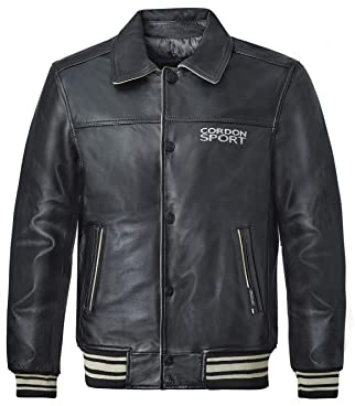 Cordon Sport Herren Lederjacke Havard black stone