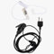 2-poliges Akustik-PTT-Mikrofon für Icom Strahlungsbeständiges Luftschlauch-Headset, Kopfhörer und Umgebung, 2-polige Modelle, Walkie-Talkies