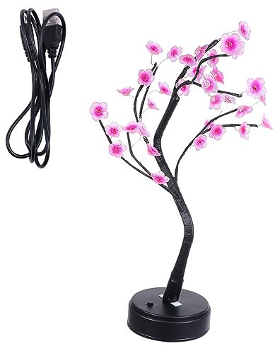OSALADI 1stk Nachtlicht Bonsai-licht Geführter Bonsai-baum Beleuchteter Birkenhain Party Dekoration Lampe Blumenbaum Beleuchten Blumen-bonsai-baum Plastik Künstliche Schreibtisch