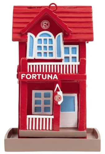 Fortuna Düsseldorf Vogelfutterhaus 14 X 14 X 20.5 cm aus Polyresin