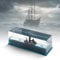 MisFun Kreuzfahrtschiff Fluid Drift Flasche, Cruise Ship Fluid Drift Bottle, Kreuzfahrtschiff, Schwarzes Perlenpiratenschiff, Unsinkable Boot In Einer Box, für Tischdekoration und Auto Vitrinen