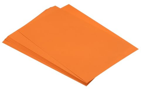 sourcing map 75 Blatt A4 farbiges Druck-Kopierpapier, Origami-Papier, Druckerpapier, 80 g/m², zum Drucken, Kopieren von Dokumenten, Kunst, Handwerk, Orange