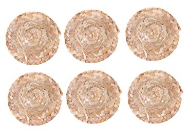 NUOBESTY 10St Kinder bastelset basteln für Kinder bastel Material geflochtene Strohhüte Weihnachtsfeier Weinflaschendekoration Schreibtisch Modell Kleine Puppe Zubehör Partyhut Hölzern