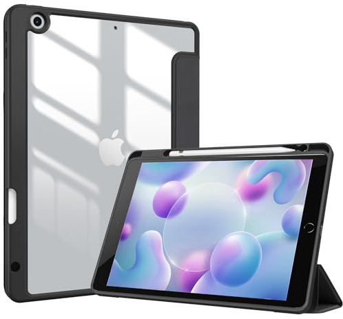 ProCase Case for iPad 9th/8th/7th Generation 10.2 Inch 2021 2020 2019, Protective Case Ultra Thin with Pen Slot iPad 9/8/7 - Black