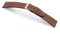 MANUFAKTURWERK Uhrenarmband HOHELUFT | Leder | für Damen und Herren | Silberne Schließe, Größe:XL (Large). 21/18 mm, Farbe:Braun