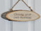 Personalised Sign For Bedroom Doors, Front Doors, Walls or The Garden Shed - Natural Wooden Log Slice Plaque