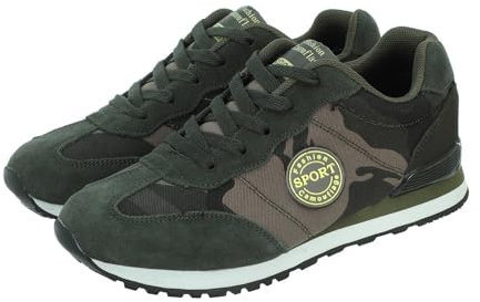 Basket Noire Femme Scratch Basket TN Homme Sport Couple Loisirs à Lacets Camouflage Semelle Souple Chaussures Confortables Chaussures en d'extérieur Chaussure Plage Homme A Scratch Loints (Green, 37)