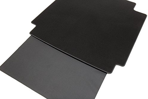 tuning-art BM3240 Kofferraummatte passend für Dacia Jogger 5 Sitzer 10/2022-2-teilig mit Ladekantenschutz, Naht:Schwarz