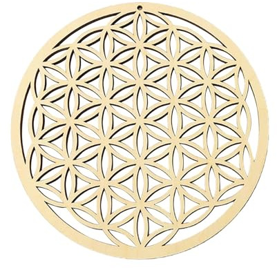 Flor de la vida decoración de pared de madera | Flor de la vida, geometría sagrada espiritualidad | patrón geométrico de arte mural decoración de meditación